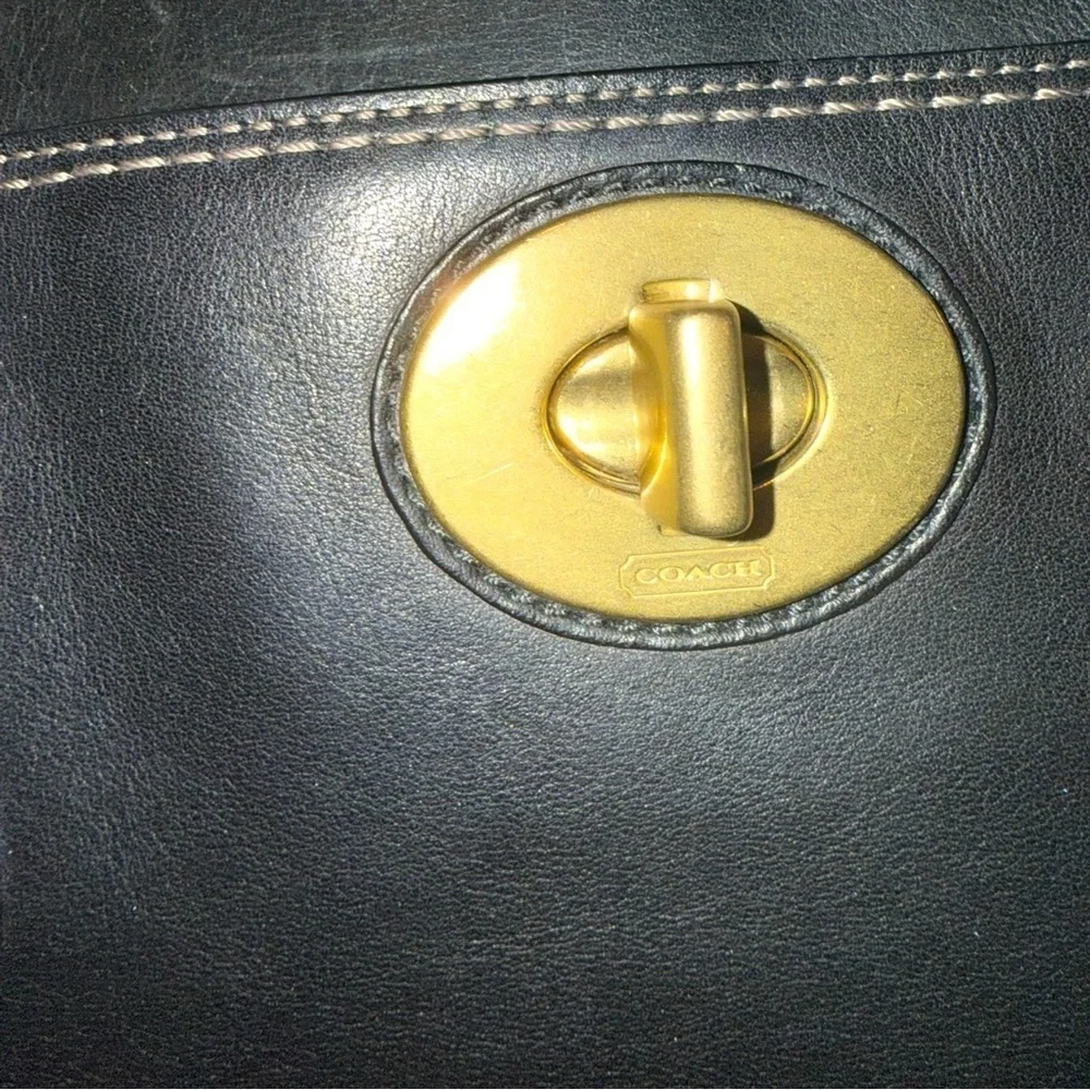 $150 firm. Today only Vintage COACH Black Leather Tote Madeline Two Handle XL - Picture 10 of 17